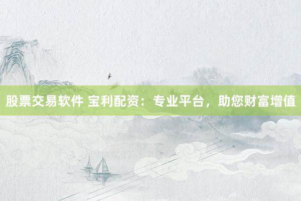 股票交易软件 宝利配资：专业平台，助您财富增值