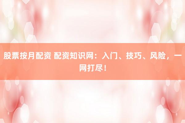 股票按月配资 配资知识网：入门、技巧、风险，一网打尽！