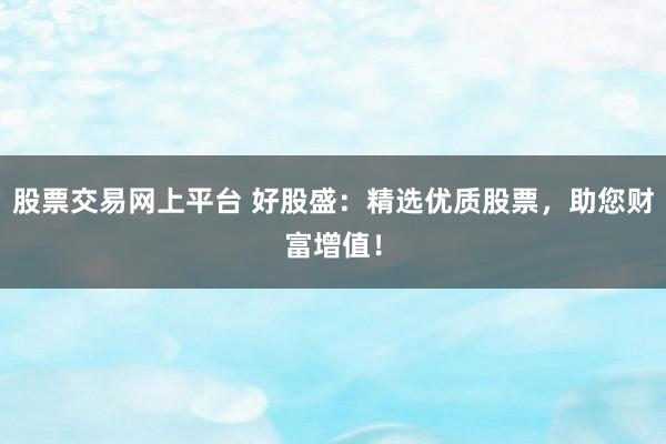 股票交易网上平台 好股盛：精选优质股票，助您财富增值！
